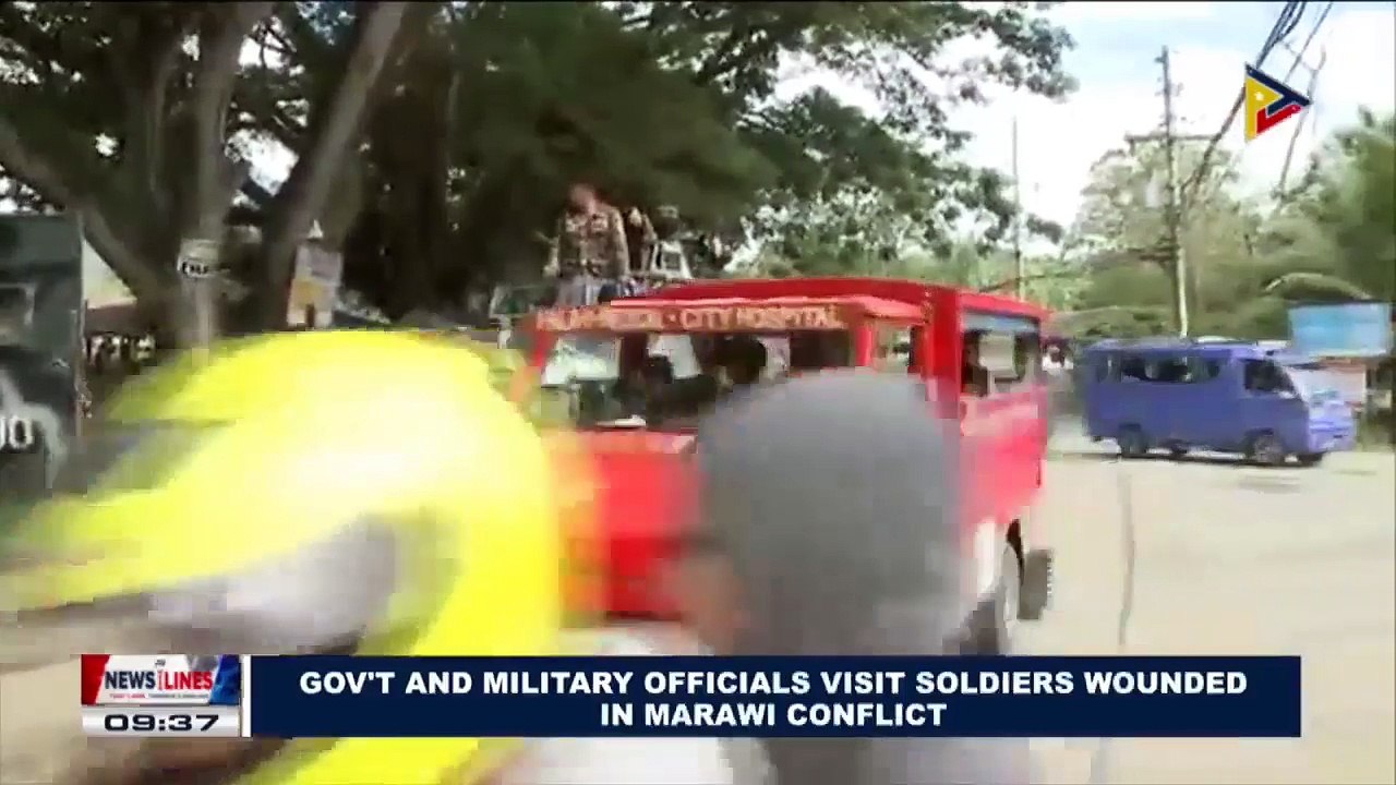 Government and military officials visit soldiers wounded in Marawi conflict