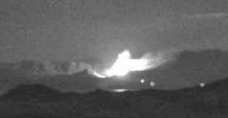 Wildfire Burns in Hills of California's Mono County