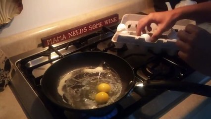 5 oeufs à doubles jaunes... Poule transgénique ou droguée ?!