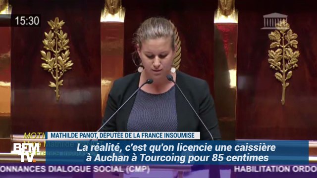 On licencie une caissière à Auchan mais on relaxe Mme Lagarde. La colère d'une députée de la France insoumise