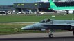 Un avion de chasse F-18 décolle... de l'aéroport civil de Dublin au milieu des Airbus !!