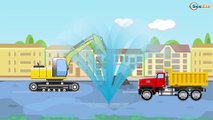 JCB Bulldozer & JCB Excavator Digging with Dump Truck Kids Video | Cars & Trucks Cartoon