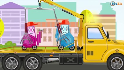 Мультфильм! Новые Приключения Машинок - ЭВАКУАТОР Автомойка и Автосервис в Городке Видео для детей