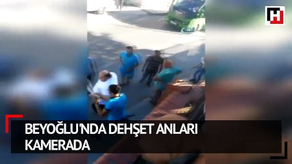 Beyoğlunda sokak ortasında silahlar çekildi 1 yaralı