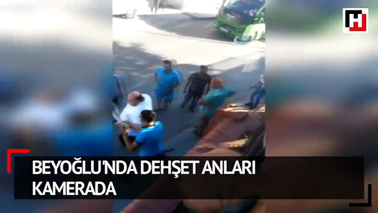 Beyoğlunda sokak ortasında silahlar çekildi 1 yaralı