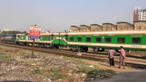 Khulna Bound Sundarban Express Train Departing Dhaka Railway Station
