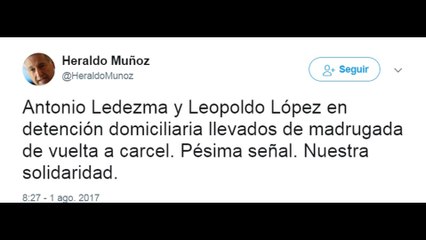 Así reacciona el mundo ante detención de opositores Ledezma y López