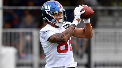 Eli connects with Engram during training camp