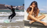 Katrina Kaif SURFING In Water At Morocco | First TIme Doing WATER SURFING By Katrina Kaif | Bollywood Grand