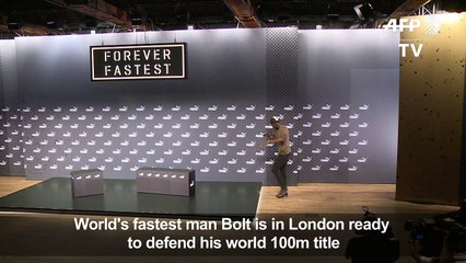 Jamaican sprint legend Bolt ready to defend his world 100m title