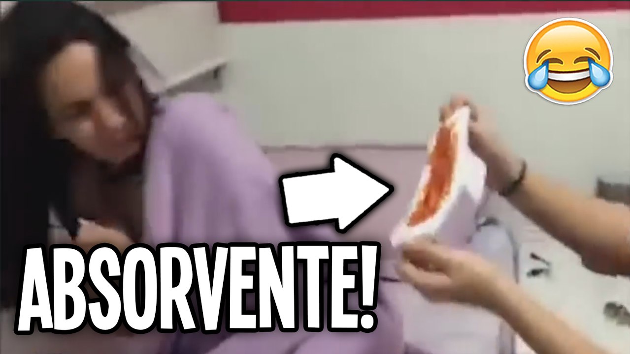 TROLLANDO IRMÃ COM ABSORVENTE SUJO