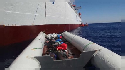 500 inmigrantes y 8 cadáveres rescatados frente a la costa libia