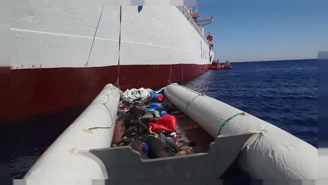 500 inmigrantes y 8 cadáveres rescatados frente a la costa libia