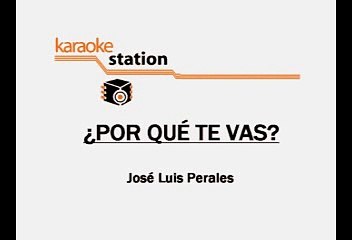 JEANETTE - PORQUE TE VAS (KARAOKE)