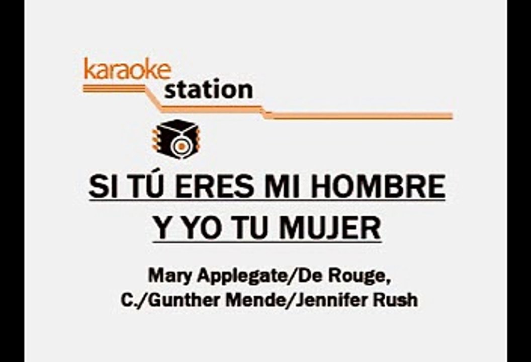 La India - Si tú eres mi hombre y yo tu mujer (Karaoke con voz guia)