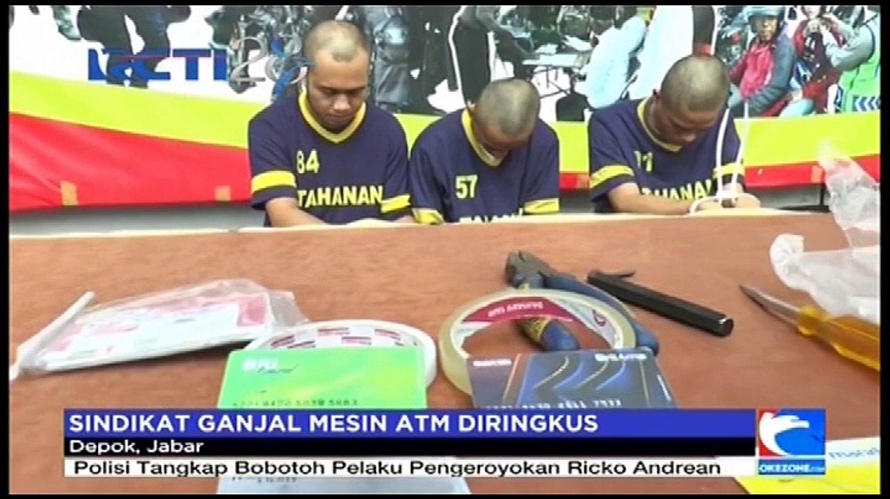 Sindikat Ganjal Mesin ATM Diringkus