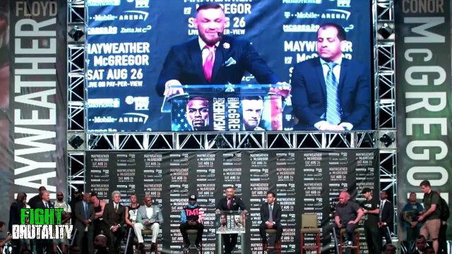 NEW LA Press Trash Talk Highlights - Floyd Mayweather VS Conor McGregor-i2qane-3QKA