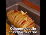 Fika Dika - Batata laminada com queijo e bacon