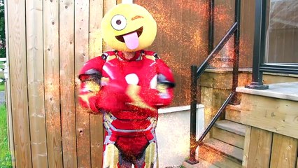 EMOJIS Become SUPERHEROES w_ Frozen Elsa Spiderman Joker Hulk Pretend Play Makeup Challenge Real Lif-5MNxo0UNzxU