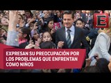 Peña Nieto recibe en Los Pinos a miembros del Parlamento Infantil