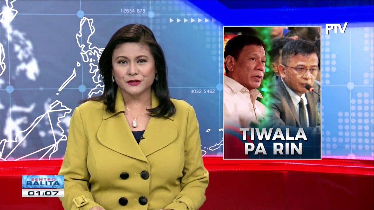 Pangulong Duterte, nananatiling tiwala kay BOC Chief Faeldon