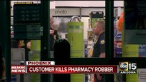 Witness shot and killed pharmacy robber during armed robbery attempt at a Phoenix Walgreens
