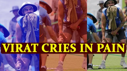 Virat Kohli reacts playfully on applying ointment on wound| Oneindia News