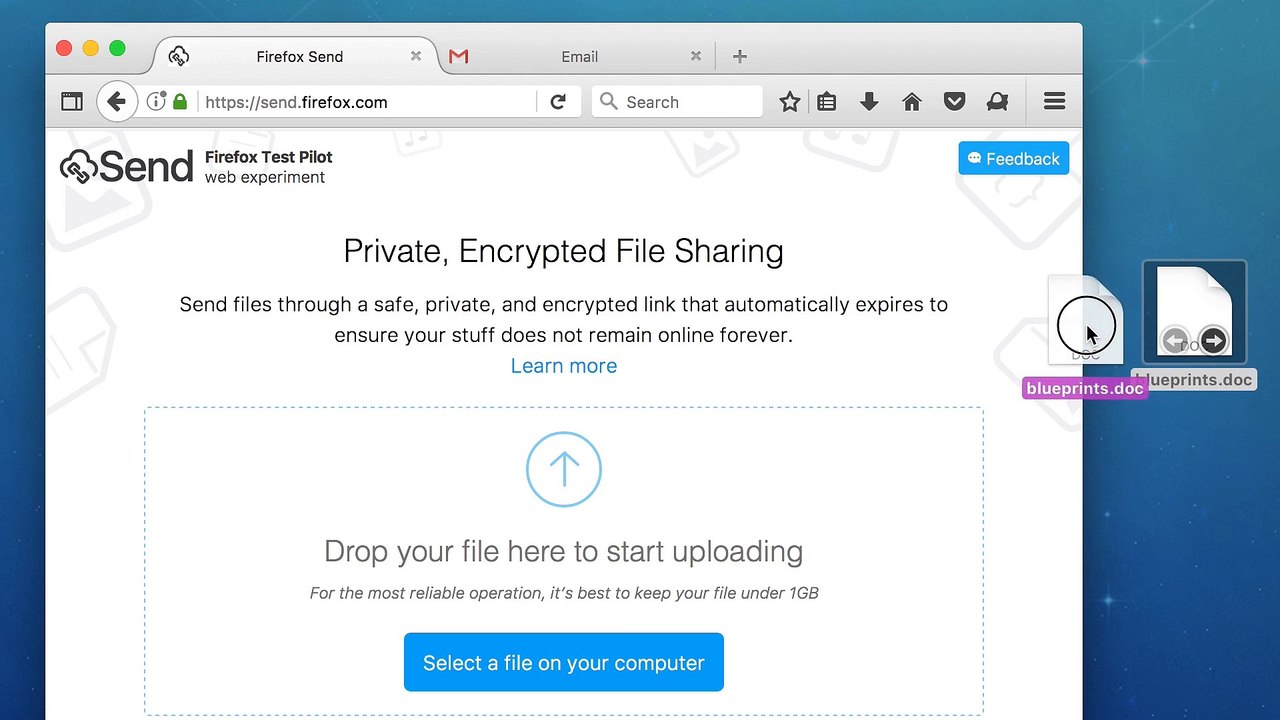 Firefox Send, una web para enviar archivos de hasta 1 GB que se autodestruyen