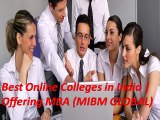 Best Online Colleges in India - Offering MBA in India