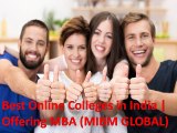 Best Online Colleges in India  Offering MBA –MIBM GLOBAL Noida