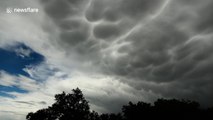 Beautiful timelapse of mammatus clouds over Northern Ireland