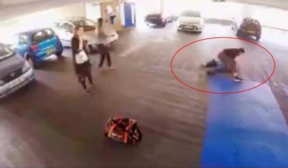 Araç hırsızı, bu kez yanlış adama çattı