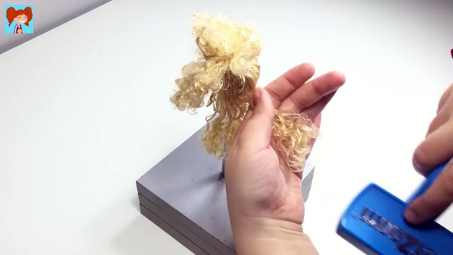 Barbie Kıvırcık Saç Düzleştirme Kendin Yap Barbie Saç Tasarımı Oyuncak Yap