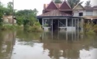 Torrential Rain Causes River Levels to Rise in Thailand's Northeast