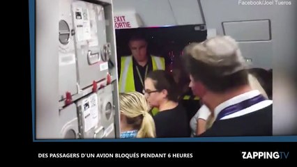 Download Video: Canada : Les passagers d’un vol bloqués pendant six heures sur le tarmac d’un aéroport, la police intervient (vidéo)