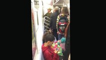 Fight Breaks Out in NYC Subway Train Over a Seat
