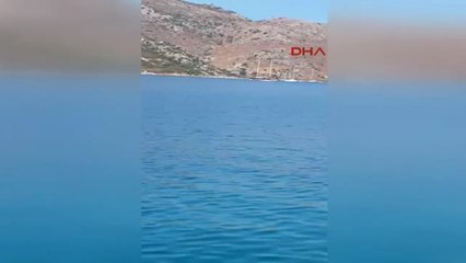 Download Video: Muğla'nın Marmaris İlçesi, Bozburun Mahallesi Açıklarında Motoryat Battı