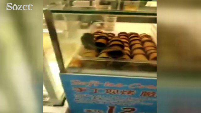 Pastanede mide bulandıran görüntü