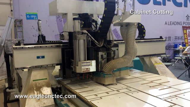 pneumatic tool changer nesting cnc router cutting cabinet with software
