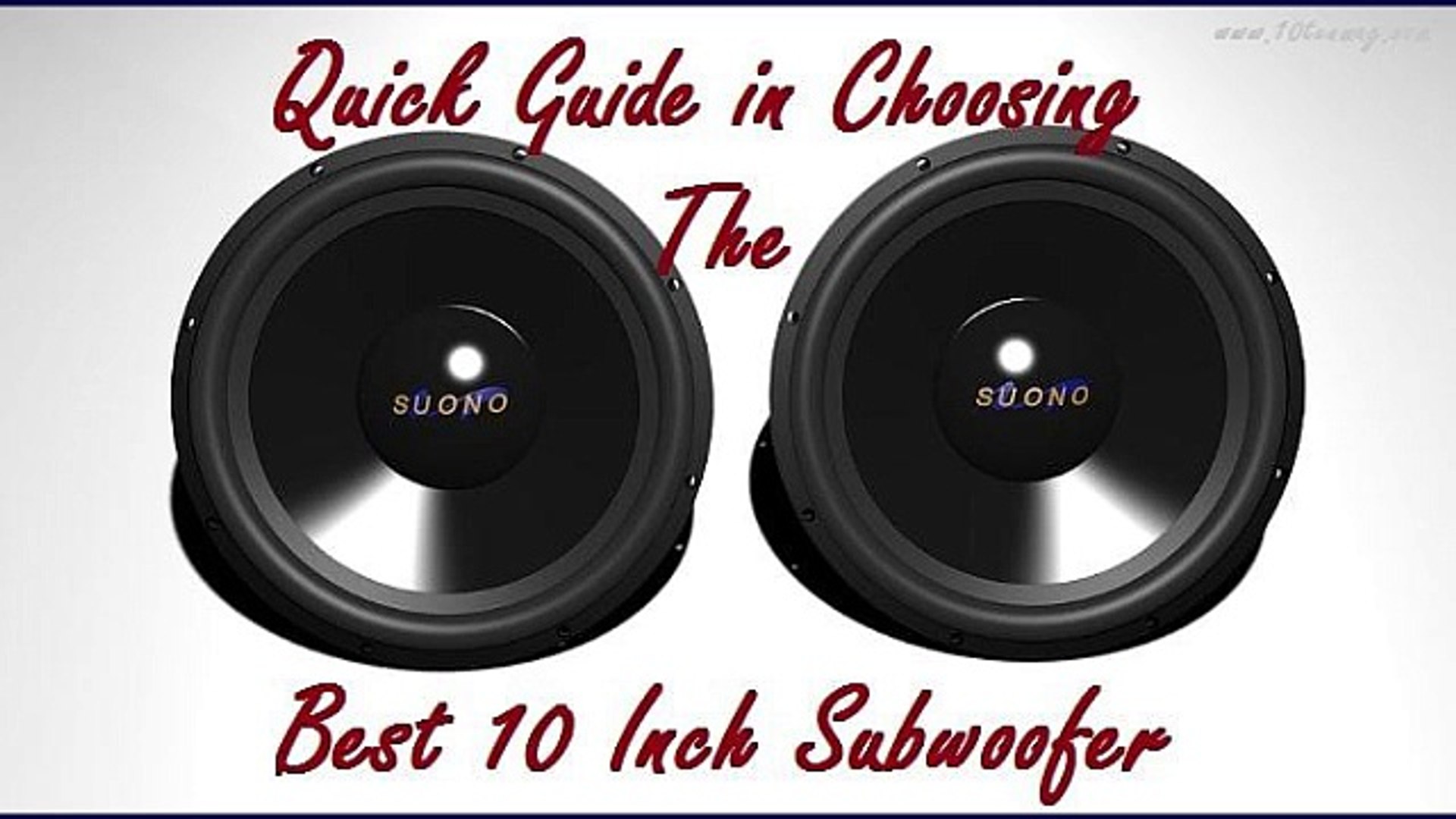 best 10 inch subwoofer for car