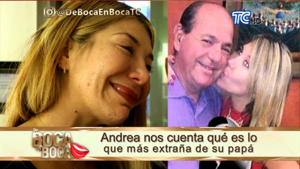 Ha pasado ya un año tras la muerte del papá de Andrea Bucaram