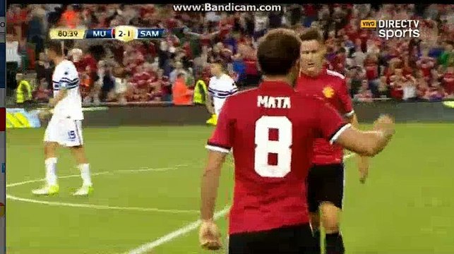 Juan Mata Goal Manchester United (Eng) 2-1 (Itl) Sampdoria 02.08.2017