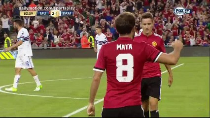 Juan Mata Goal HD - Manchester United 2 - 1 Sampdoria - 02.08.2017 (Full Replay)