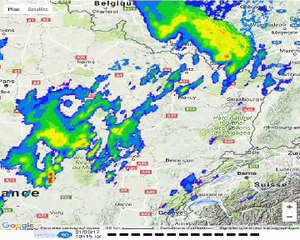Animation radar du 31 Juillet au 01er Aout 2017