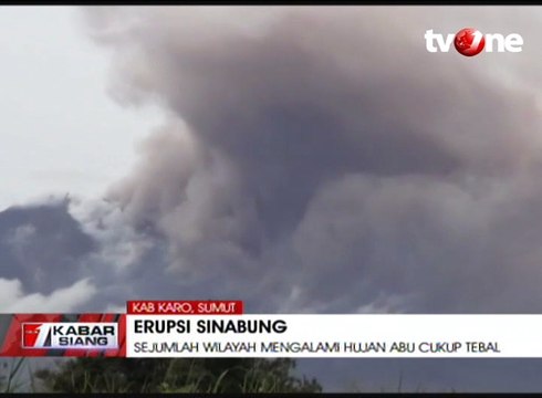 Erupsi Sinabung Semburkan Abu Vulkanik dan Awan Panas