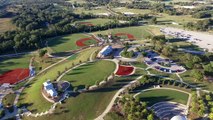 Drone footage over Franklin Texas baseball fields.