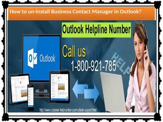 How to un-install Business Contact Manager in Outlook?