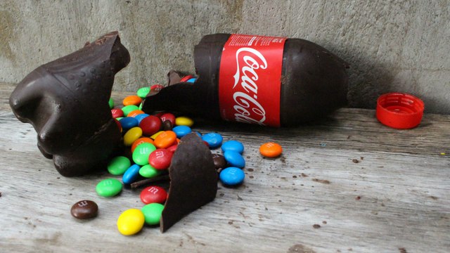 CHOCOLATE COKE Bottle Filled with M&M's Candy Fun