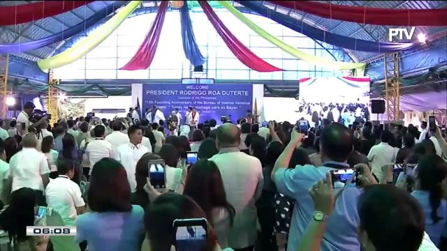 Pangulong Duterte, dumalo sa ika-113 anibersaryo ng BIR