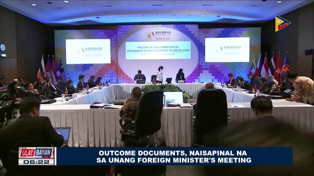 Outcome documents, naisapinal na sa unang Foreign Minister's Meeting